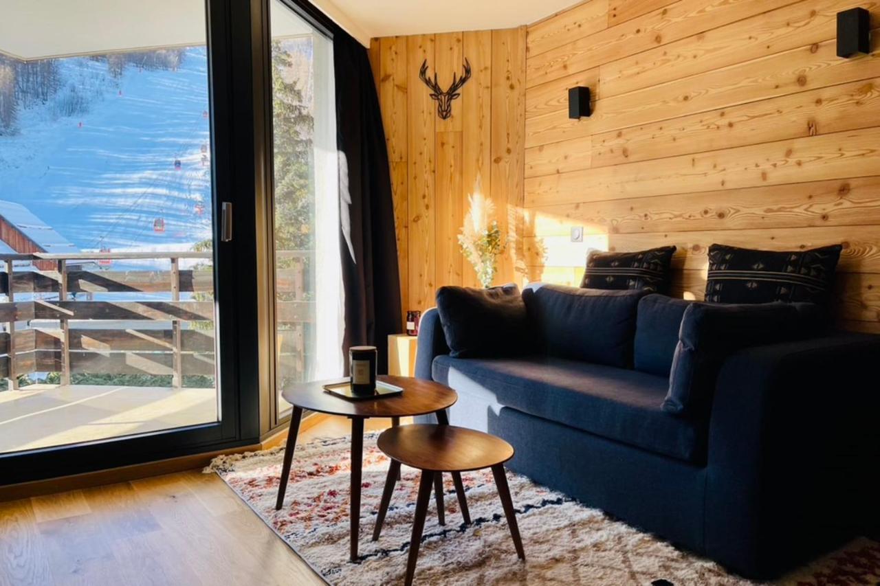 Serre-Chevalierstudio Terrace Next To Ski Slopes Saint-Chaffrey Exterior photo